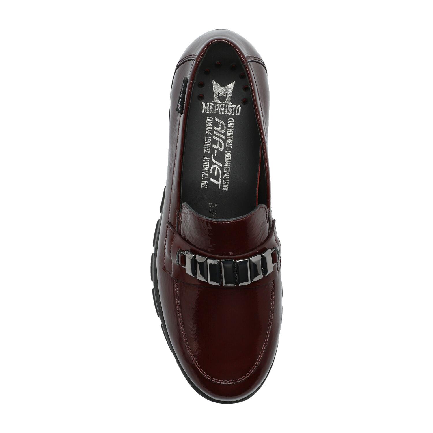 mocassins femme modèle Carlyne bordeaux - Mephisto